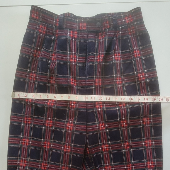 Charter Club Corduroy Scottish Plaid Cotton Pants Size 12 - Picture 11 of 12